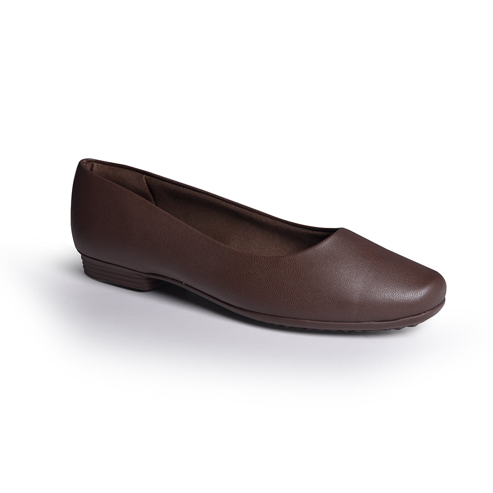 Piccadilly Crew Shoes: Brown Flats | Krewkart UAE â KREWKART
