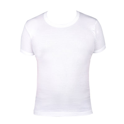 LUX PREMIUM MENS'S VESTS 100% COTTON T- SHIRT WHITE PACK OF 3 PCS