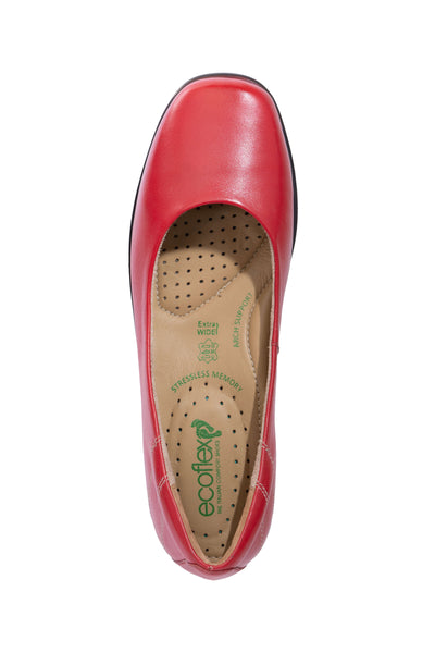 Ecoflex ® Crew  Shoes. Lipstick RED CABIN-Flat Heels - 14209-01