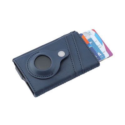 PU Card Holder with Santhome Tag pocket - TROMSI - Santhome - Navy Blue