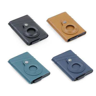 PU Card Holder with Santhome Tag pocket - TROMSI - Santhome - Navy Blue