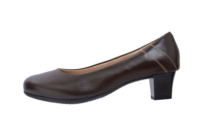 Ecoflex ® Crew Shoes Conker Brown -MID HEEL