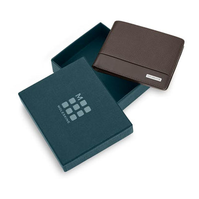 Genuine Leather Wallet - Moleskine Classic Match - Brown