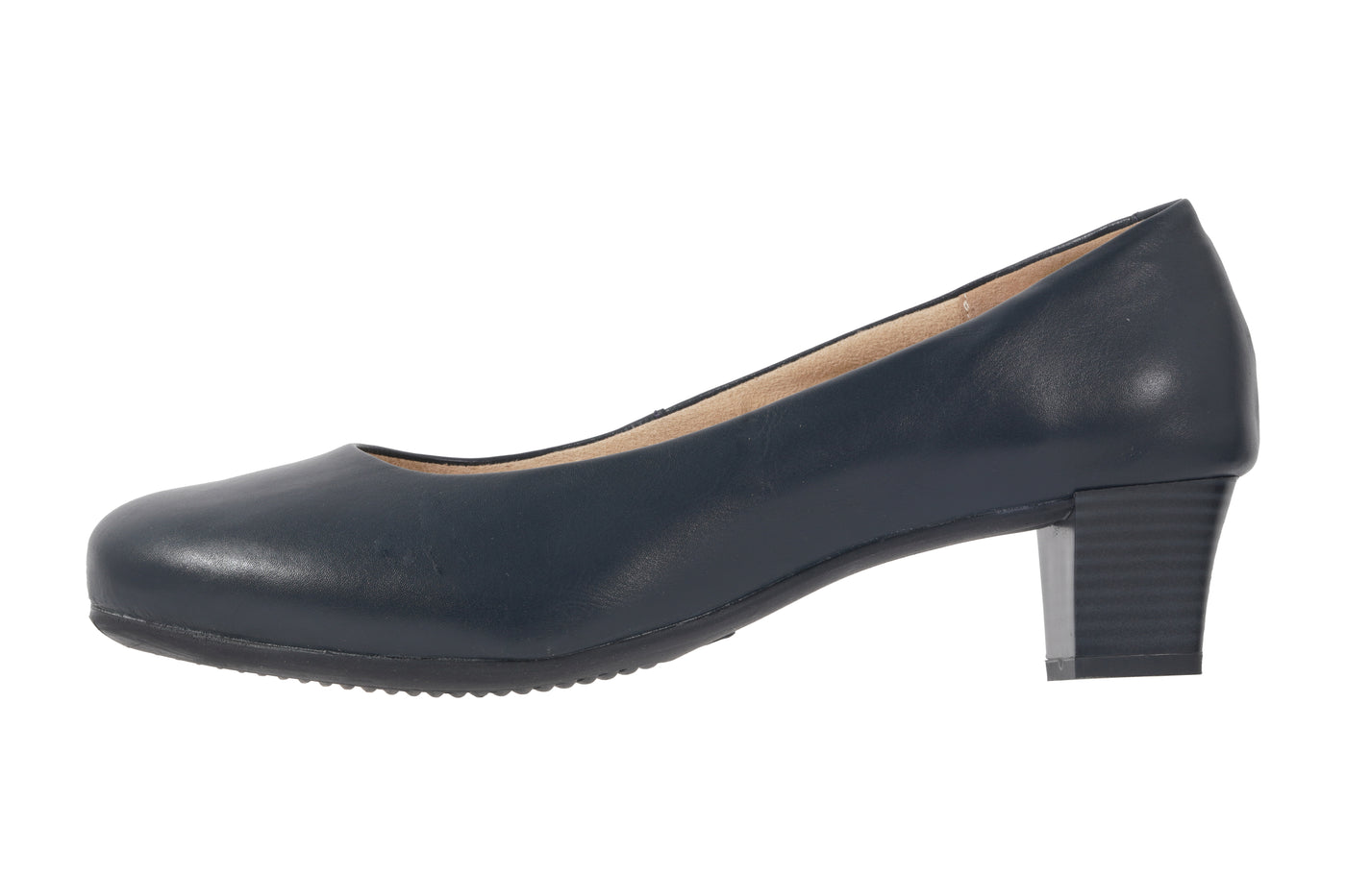 Ecoflex ® Crew Shoes. MIDNIGHT BLU COURT MID HEEL- 14406-01