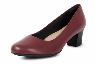 Piccadilly Crew Shoes - Red High Heel (7.5 cms)