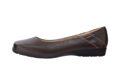 Ecoflex ® Crew Shoes. Conker Brown -Flats