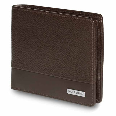 Genuine Leather Wallet - Moleskine Classic Match - Brown