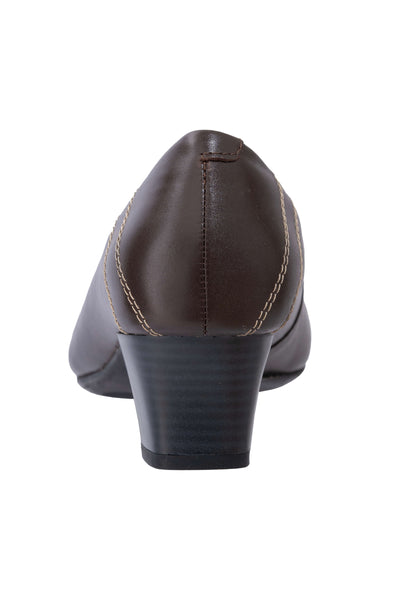 Ecoflex ® Crew Shoes Conker Brown -MID HEEL