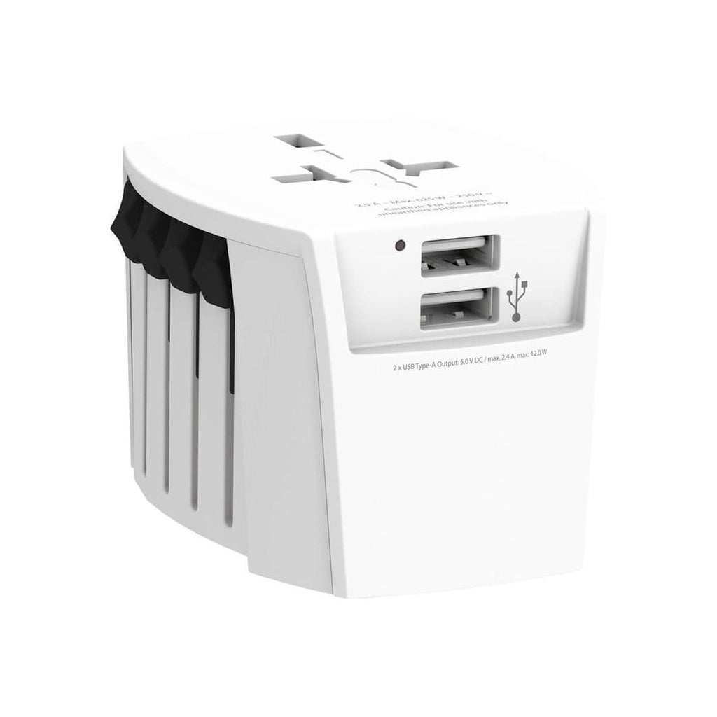 World Travel Adapter MUV USB 2A-SKROSS