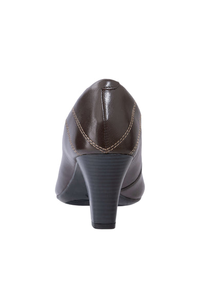 Ecoflex ® Crew Shoes Conker Brown -HIGH HEEL