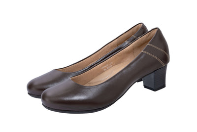 Ecoflex ® Crew Shoes Conker Brown -MID HEEL