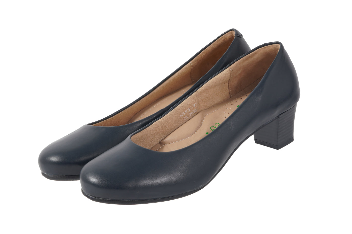 Ecoflex ® Crew Shoes. MIDNIGHT BLU COURT MID HEEL- 14406-01