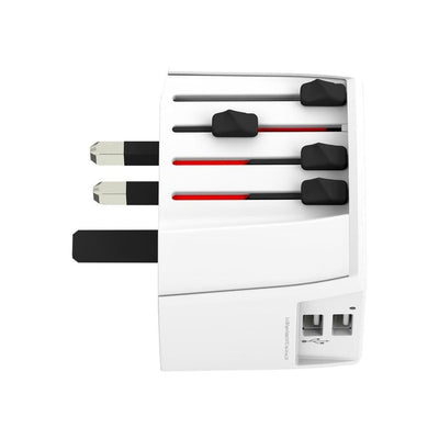 World Travel Adapter MUV USB 2A-SKROSS