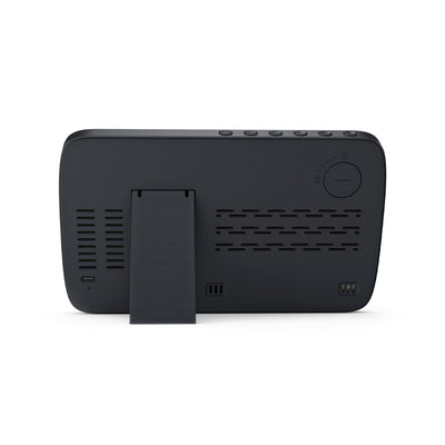 Digital Alarm Clock & Wireless Charger - RISE - Giftology- Black