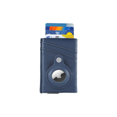 PU Card Holder with Santhome Tag pocket - TROMSI - Santhome - Navy Blue
