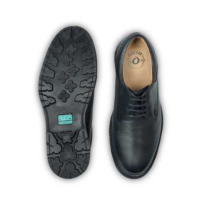 Black Colour  Sollu Brand Men's Crew Shoes with Xtra Lite technology (With Laces) - Made in Brazil