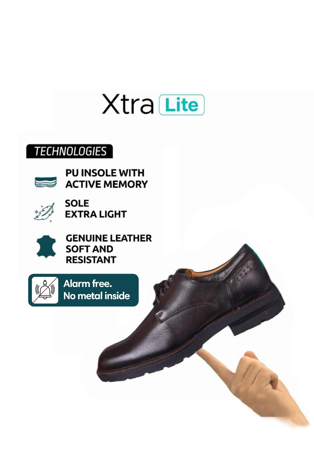 Brown color Sollu Brand Men's Crew Shoes with Xtra Lite technology (With Laces) - Made in Brazil