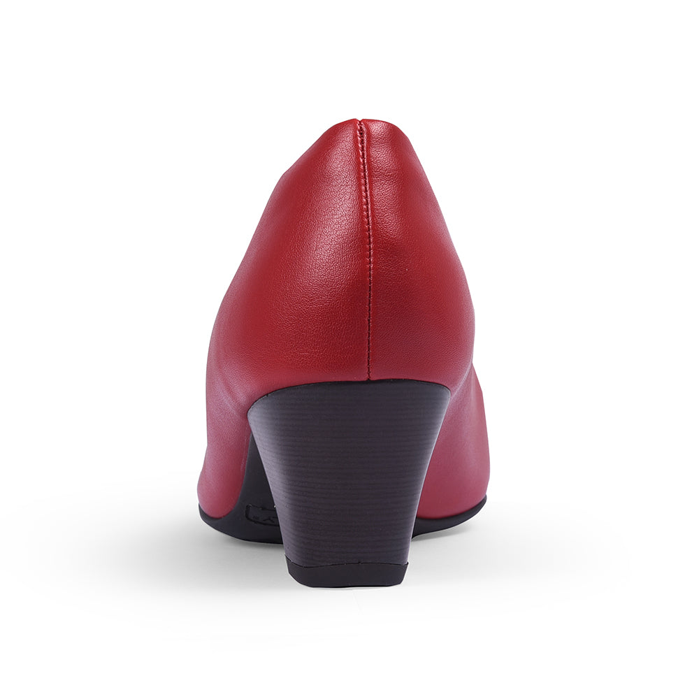 Red Medium Heels Piccadilly Crew Shoes UAE KREWKART