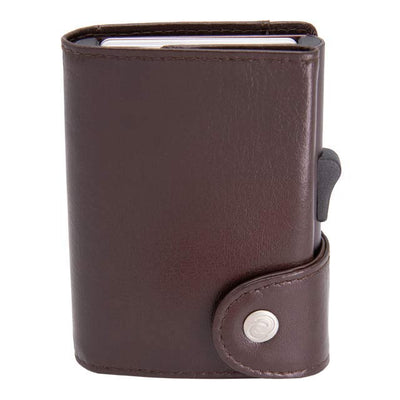 RFID Wallet Classic Italian Leather  MARALIK - c-secure - Mogano