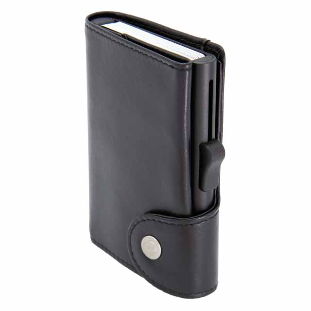 RFID Wallet Classic Italian Leather  MARALIK - c-secure - Black