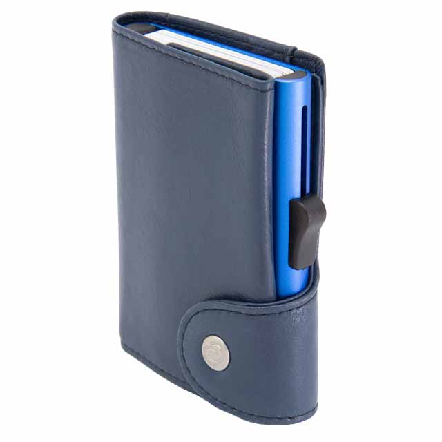 RFID Wallet Classic Italian Leather MARALIK - c-secure  - Cobalto