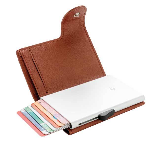 RFID Card Holder & Wallet  OTACI - c-secure PU - Brown