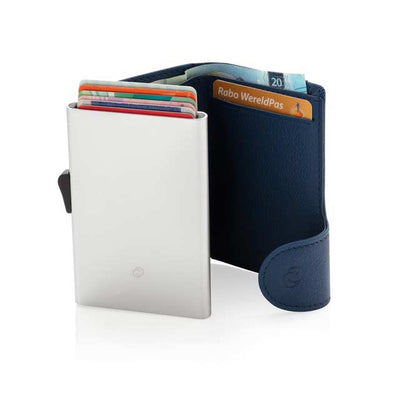 RFID Card Holder & Wallet  OTACI - c-secure PU  - Navy Blue