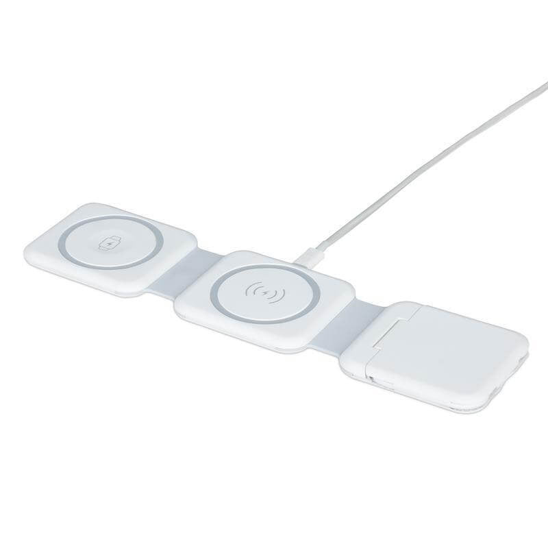 Wireless Charger with Multi Cable Set - White BOLERO - @memorii 2 in 1