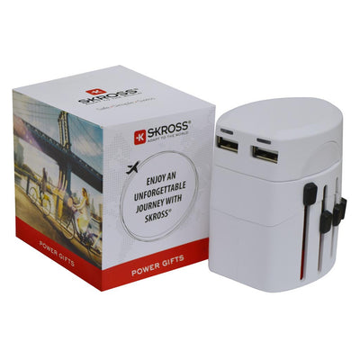 World Travel Adapter with Dual USB | Krewkart