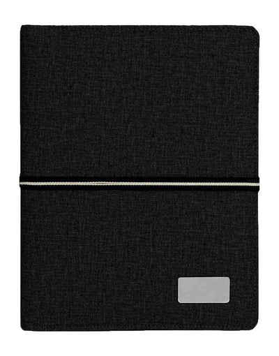 Powerbank -  AIGIO - Giftology A5 Notebook Organiser With 10000mAh -Black