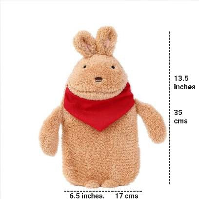 Plush Toy RABBIT Hot Water Bottle Bag - Beige