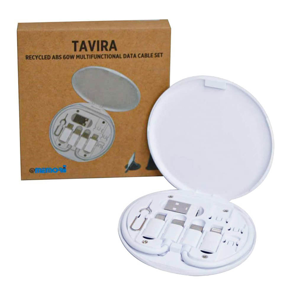 Multi-Cable Set  TAVIRA - @memorii Recycled - White